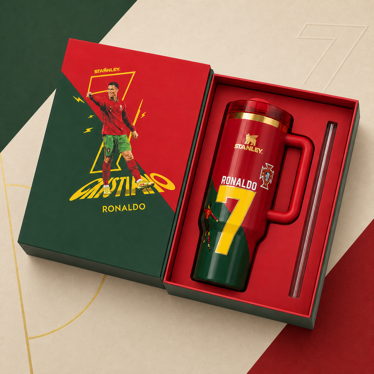 Ronaldo Stanley 40oz Tumbler Gift Set